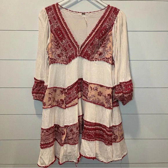 Free People Love My Mini Bohemian Dress Womens Size XS - Picture 1 of 9